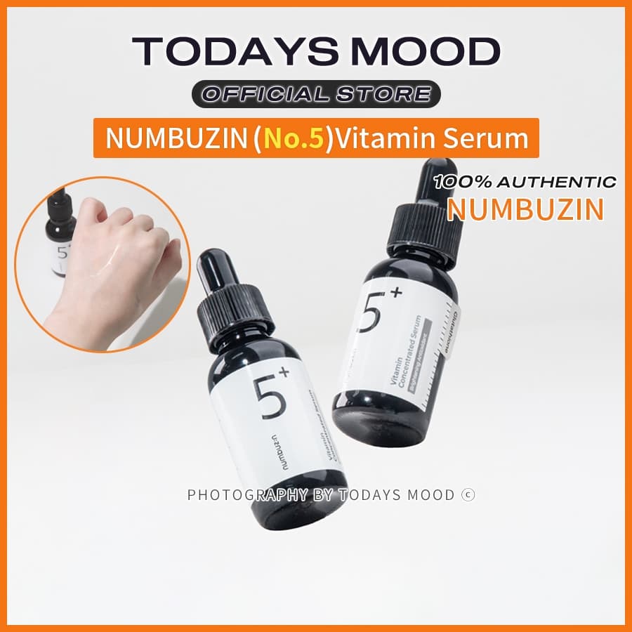 [numbuzin] (1+1)No.5+ Vitamin Concentrated Serum 30ml | Oliveyoung Glutationa Niacinamida Ácido Tranexâmico Panthenol Alfa-Arbutin