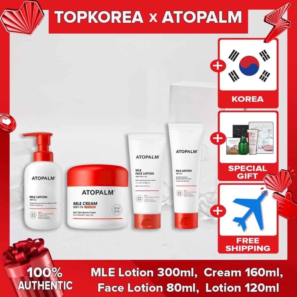 Loção ATOPALM MLE 300ml , Creme 160ml , Facial 80ml 120ml TOPKORA Envio Da Coreia