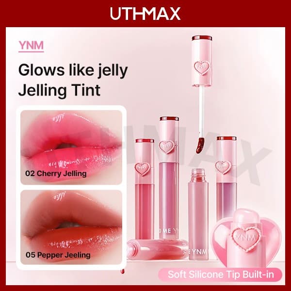 [YNM] Heart Jelling Tint 2.6g Com Pincel Labial Integrado (6 Toneladas)