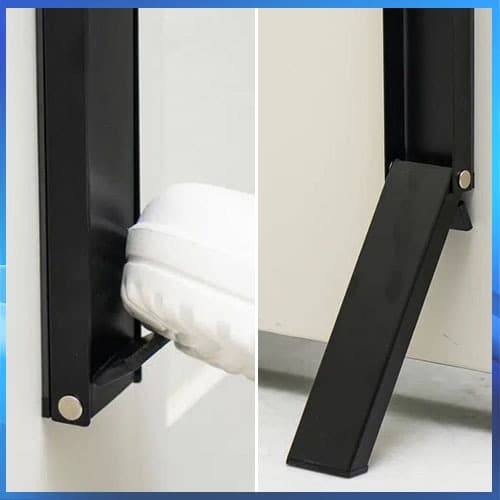 Rolha De Porta Magnética Sem Broca Base De Borracha Antiderrapante Suporte Operado Por Pé Fácil Instalação Batentes Anti