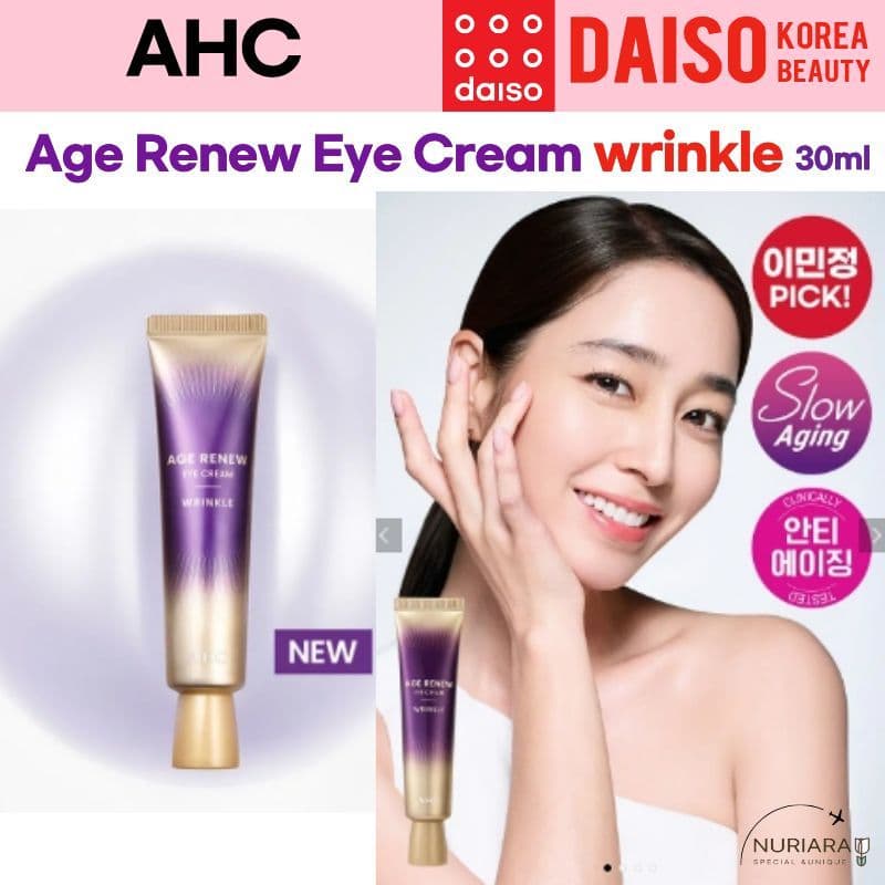 [AHC] Age Renew Creme Para Olhos Cuidados Com Rugas 30ml | Antienvelhecimento Hidratante Pele Lisa E Firme/Os As Faciais