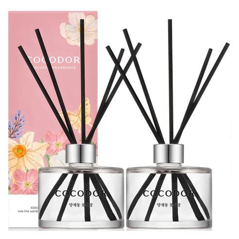 🇰🇷 [Produto Coreano] Difusor De Palheta De Perfume COCODOR-Yangjaedong Flower Market , 200ml x 2 Unidades , Floral Fresc