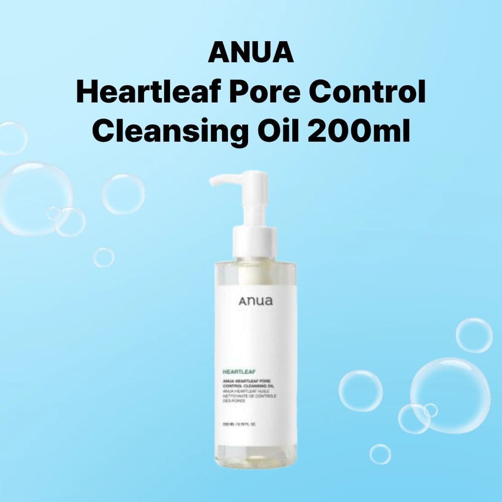 [ANUA] Óleo De Limpeza Heartleaf Pore Control 200ml/350ml , De Cravos E Sebo , Removedor De Maquiagem , Profunda De Poro