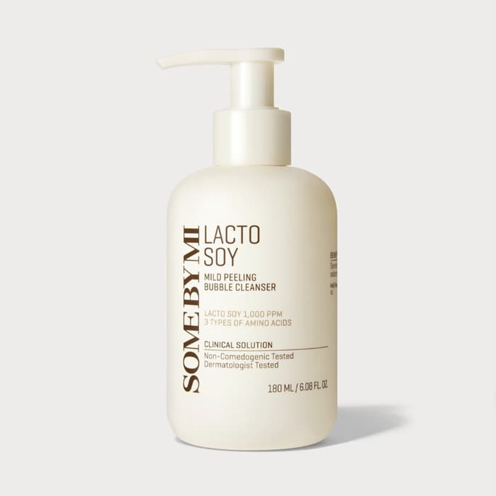 [SOME BY MI] Limpador De Bolhas Peeling Suave Lacto-Soy 180ml | Espuma Esfoliante Diária Cuidados Com A Pele Coreanos