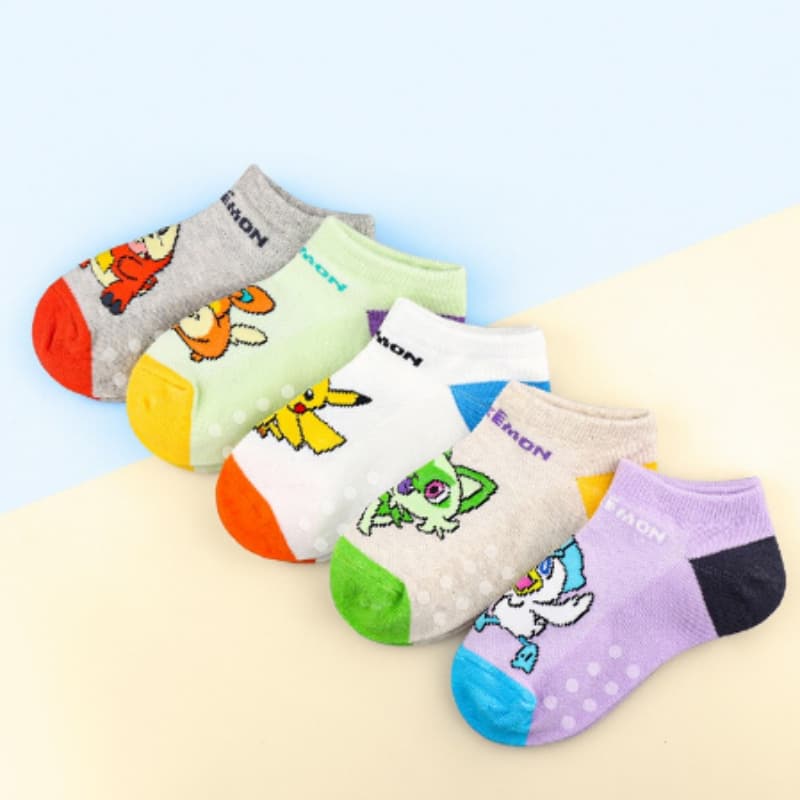 Pokémon Kids'high-Stretch Magic Sneakers Tamanho Único Livre Crianças Meninas Meninos Meias Antiderrapantes