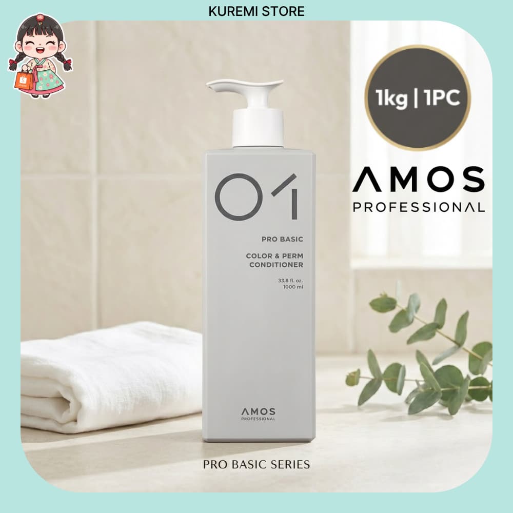 Condicionador Amos Professional Color & Perm 1000ml-Calmante Pós-Tratamento