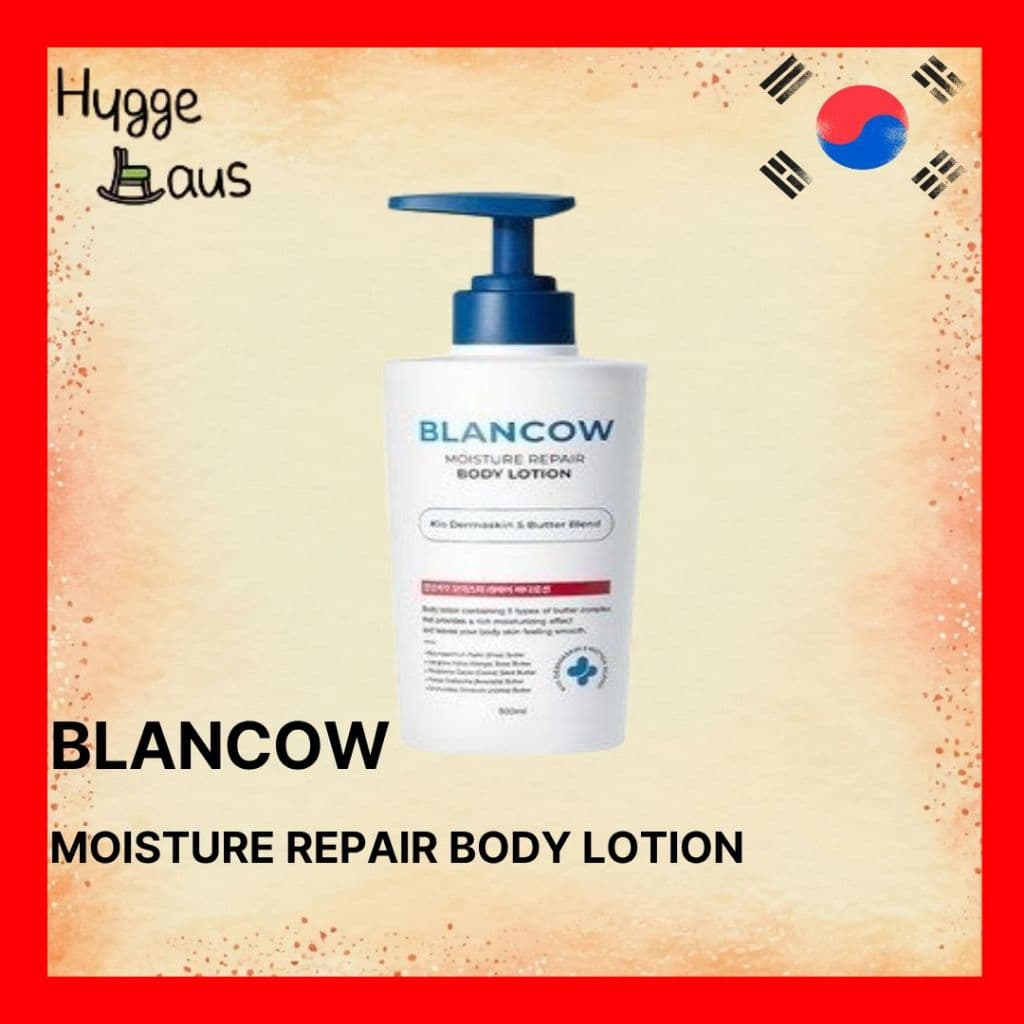 【BLANCOW】Moisture Repair Body Lotion 500ml Loção Corporal Hidratante Long Lasting Barrier Care Pele Seca