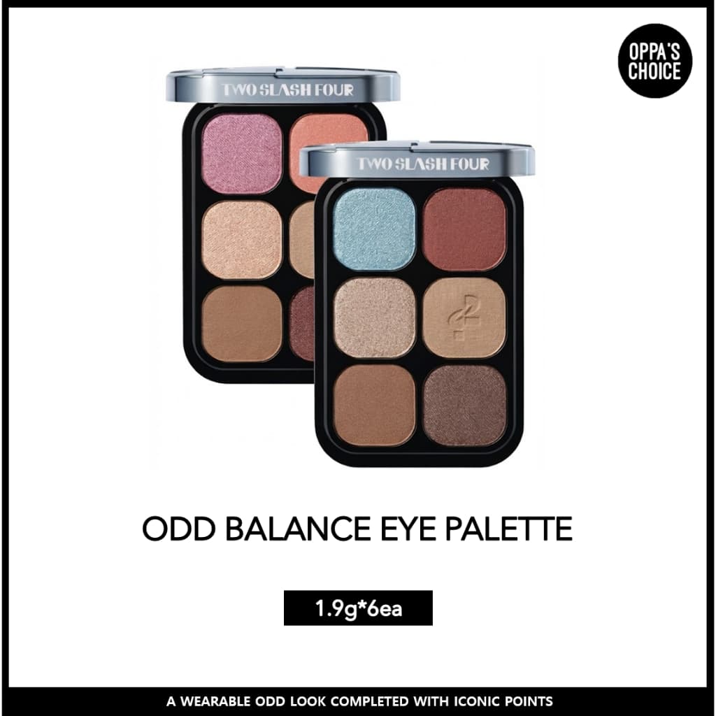 [TWO SLASH FOUR] ODD BALANCE EYE PALETTE (1.9g*6ea) Paleta de Sombras