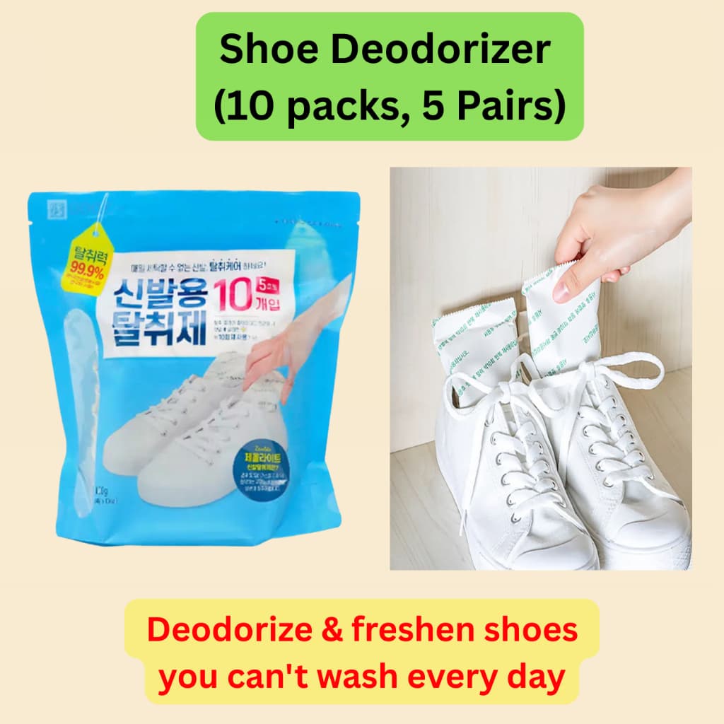 Desodorizante Para Sapatos 10 Unidades (5 Pares) Eliminador De Odores Zeólita | Absorvedor De Umidade Ambientador E Desu