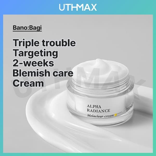 [BANOBAGI] Creme Melaclear Alpha Radiance 50ml-Limpeza De Manchas/Brilho Luminoso