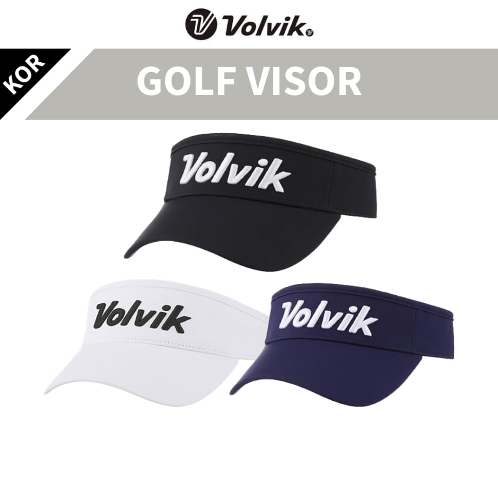 Volvik VBDB Masculino Golf Sun Visor Aba Larga Sweatband Velcro Strap Tamanho Livre