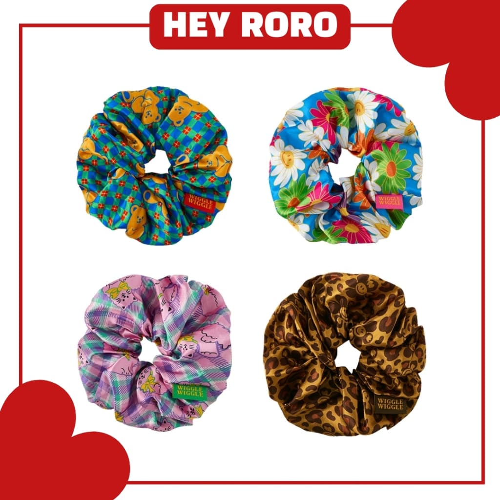Wiggle Scrunchie De Tamanho Grande 4 Tipos