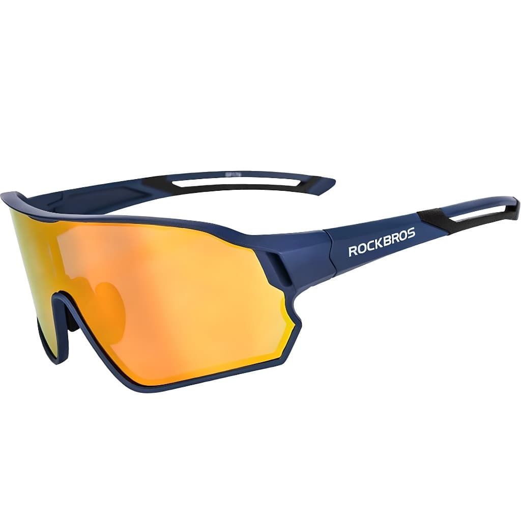 Óculos Esportivos Polarizados ROCKBROS 10134 UV400 De Sol Para Ciclismo Com Clipe Miopia Equitação Ao Ar Livre À Prova D