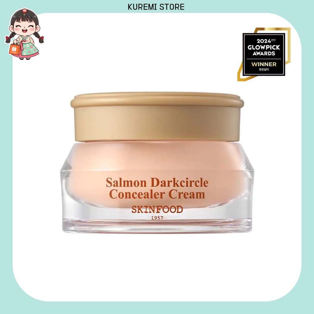 [Skinfood] Corretivo De Círculo Escuro De Salmão 10g Corretor De Cor Cremosa Para Olhos Brilhantes