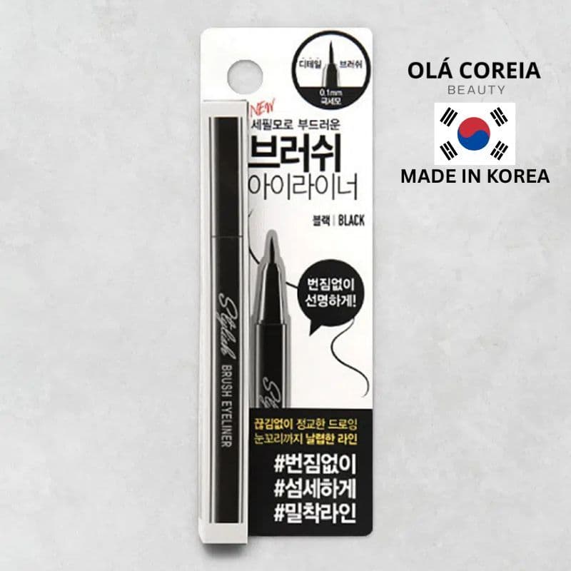 DAISO-Delineador Pincel Elegante Preto
