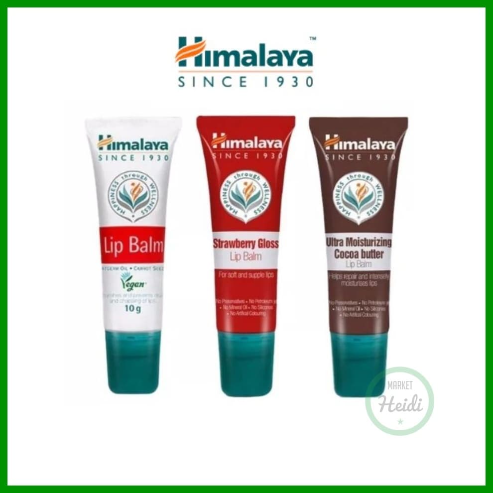[Himalaya] Bálsamo Labial 10g | Sabor Cacau Morango Original Cuidado Orgânico Para Lábios Sensíveis Secos E Rachados