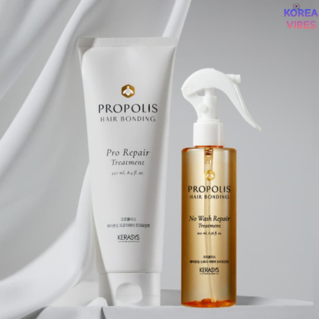 KERASYS Própolis Hair Bonding Tratamento Reparador Sem Lavagem 200ml/Pro Repair 250ml