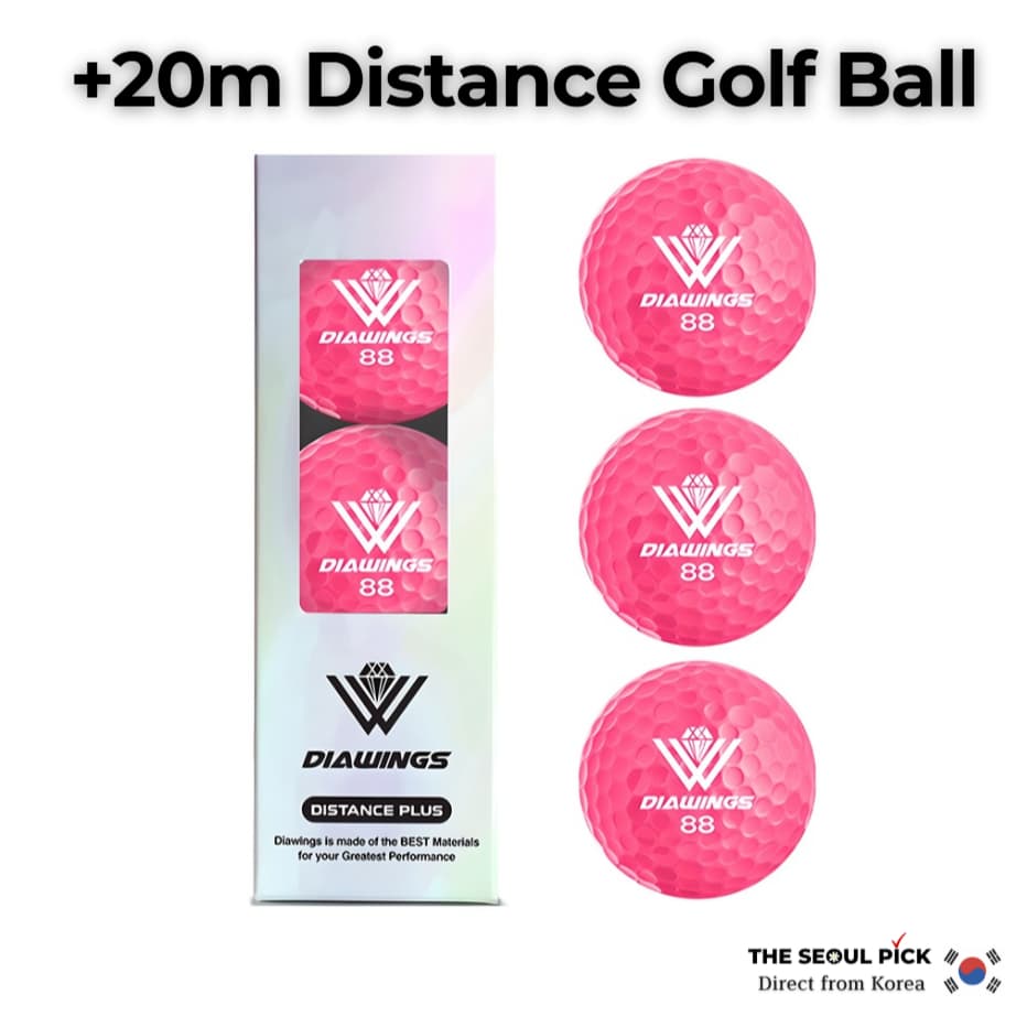 Diawings Bolas De Golfe M2 2 Peças Bola De Alta Distância De Rebote 42.8mm Rosa 3 Longa Para Iniciantes Mulheres
