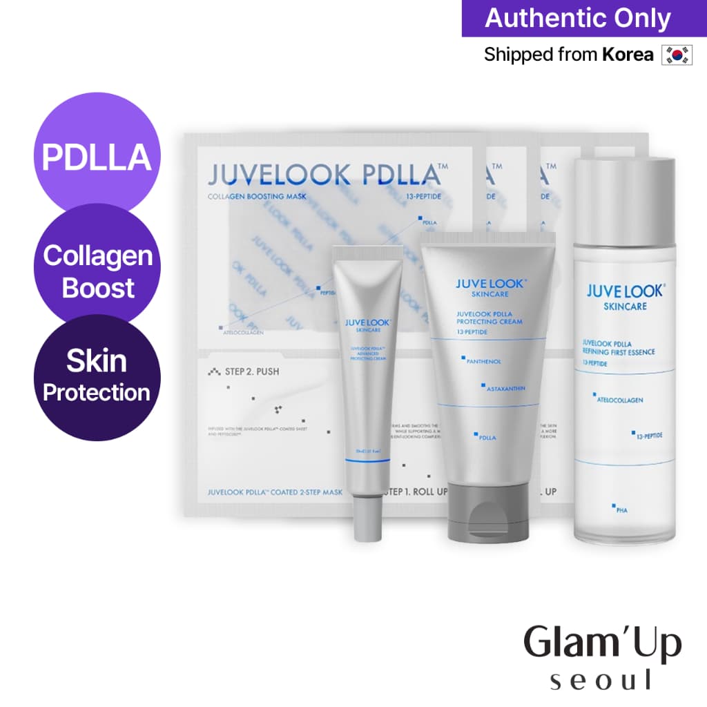 🇰🇷 [Juvelook] Pdllatm Linha De Cuidados Com A Pele De Hidratação Reafirmante De Colágeno l Creme Protetor/Essência De Refino/Máscara De Reforço