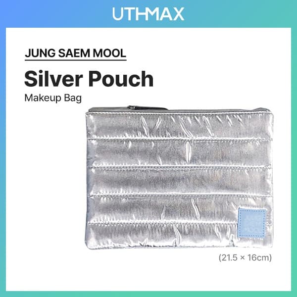 [JUNGSAEMMOOL] Bolsa Essential Mool Mist Silver (21.5 x 16cm)/De Maquiagem