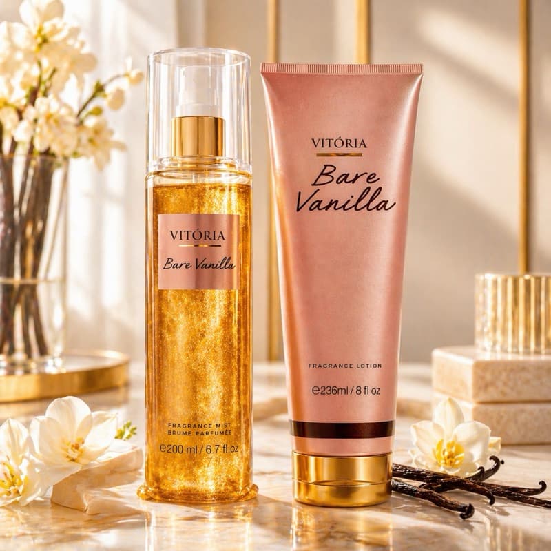 Kit Pele Perfumada e Hidratada Vanilla Glow