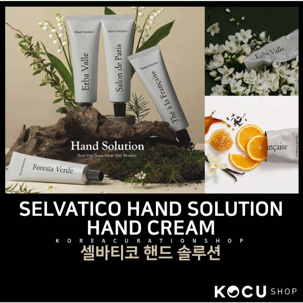 SELVATICO Hand Solution 30ml (4 Tipos) | Creme de Mãos Perfumado | Textura Essência | Leve Não Pegajoso | Hidratação para as Mãos