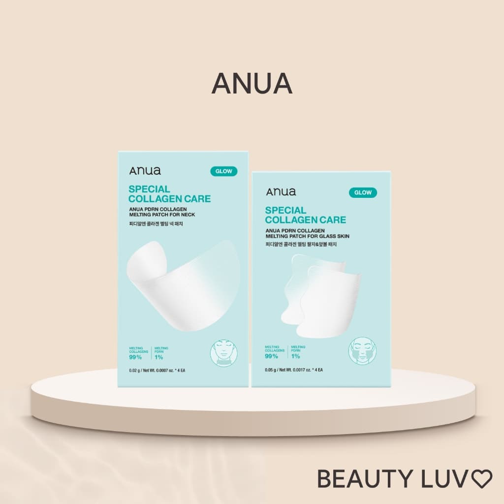 [ANUA] PDRN Collagen Melting Patch / For Glass Skin, For Neck, Linhas de Sorriso, Firmeza, Colágeno 99%