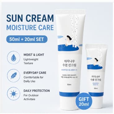 Creme Solar Hidratante 50ml + 20ml Conjunto Diário UV Care Protetor Leve Coreia Transporte Direto