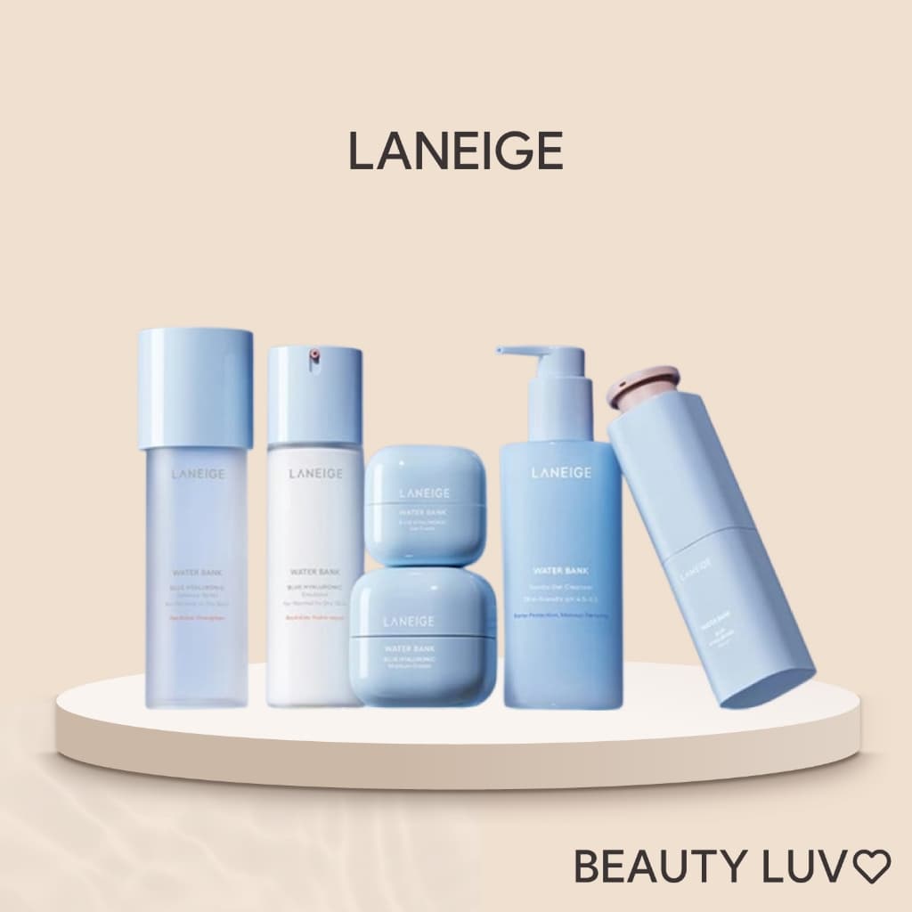 [LANEIGE] Water Bank Blue Hyaluronic (Toner Essência , Emulsão , Creme Para Os Olhos , Soro , Limpador)