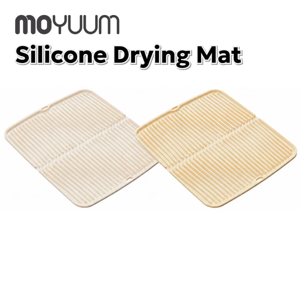 MOYUUM Tapete Escorredor de Louça em Silicone Dobrável Tapete de Pia para Secar Pratos Copos Mamadeiras e Utensílios