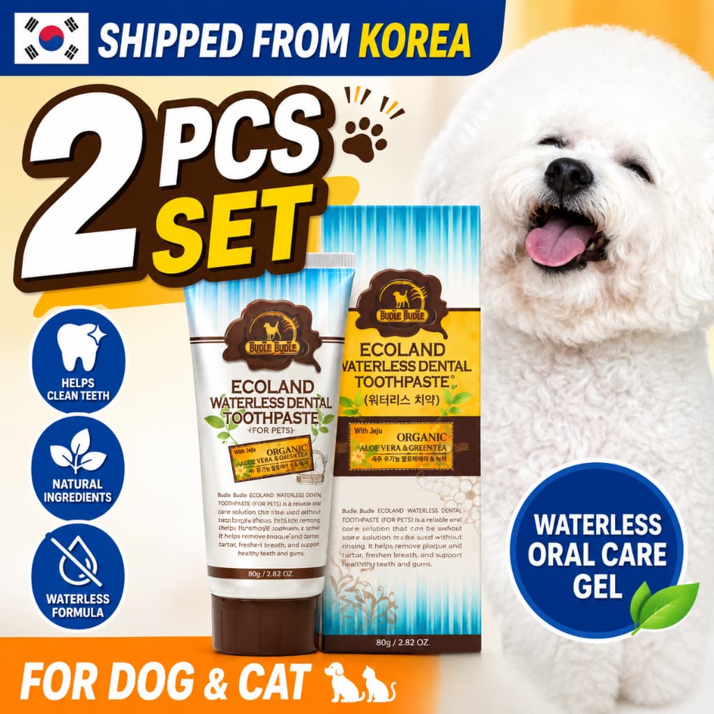 Pasta De Dente Para Animais De Estimação Budle 80g x 2 Gel De Higiene Bucal Sem Água Cães E Gatos