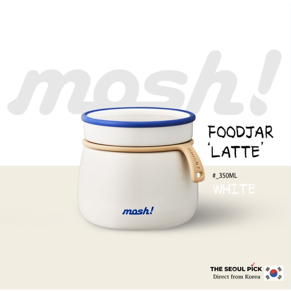 Mosh Latte Food Jar 350ml Recipiente Térmico Isolado A Vácuo De Aço Inoxidável Frasco De Almoço Quente E Frio De Comida