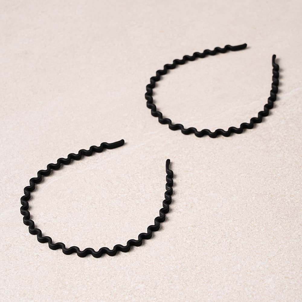 Conjunto De 2 Faixas De Cabelo Tamsa De Alta Elasticidade , 2 Peças , Confortável , Flexível , Estilo Diário