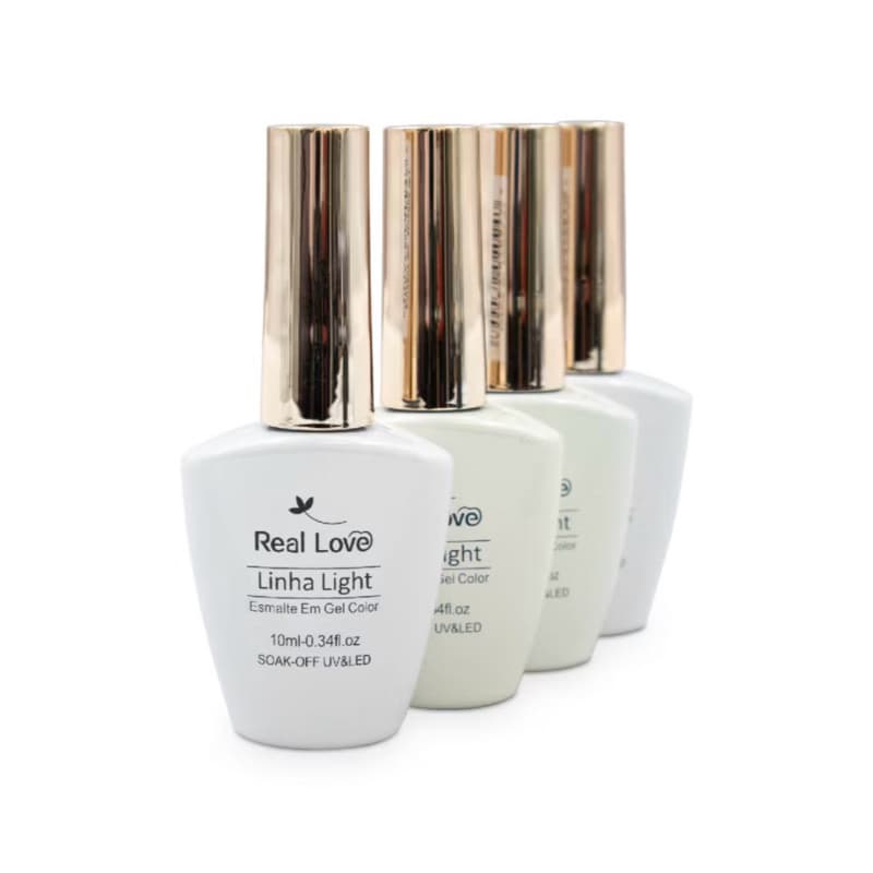 Kit De Esmaltes Francesinha 4 peças 10ml - Real Love
