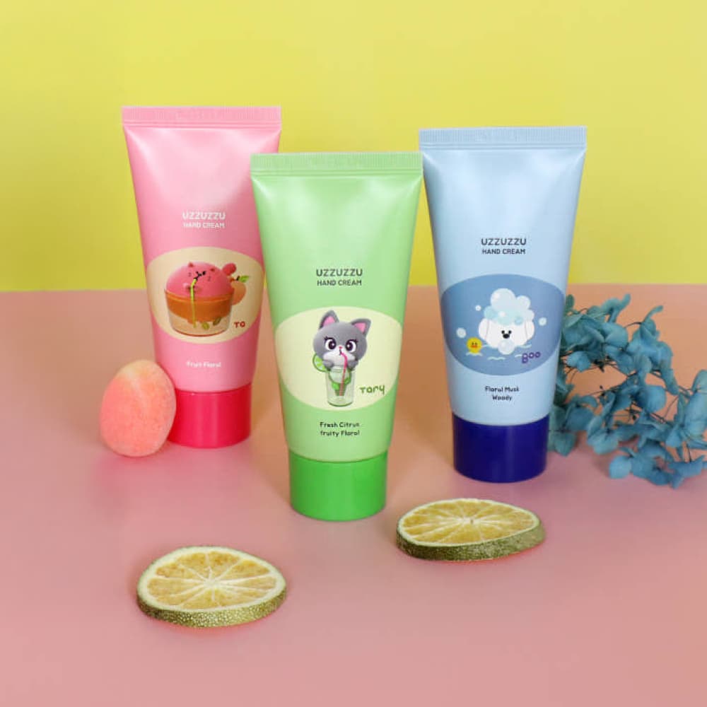 UZUZZU My Pet Creme Para As Mãos 50ml x 2pcs Umidade Cuidados Com Bonito Beleza Coreana