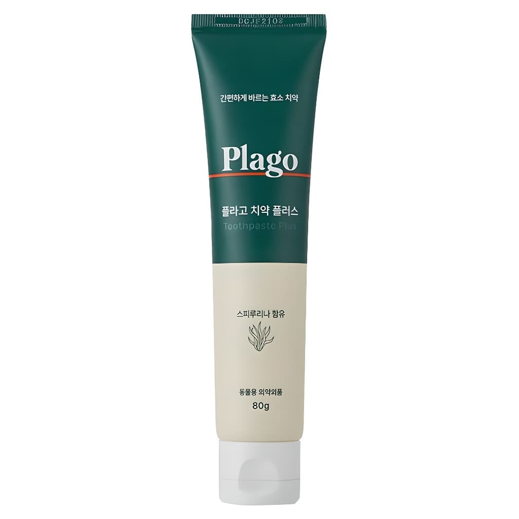 Plago Plus Pasta De Dente Para Animais De Estimação 80g Cão Gato Cuidados Dentários Placa Gel Remoção De Tártaro Higiene