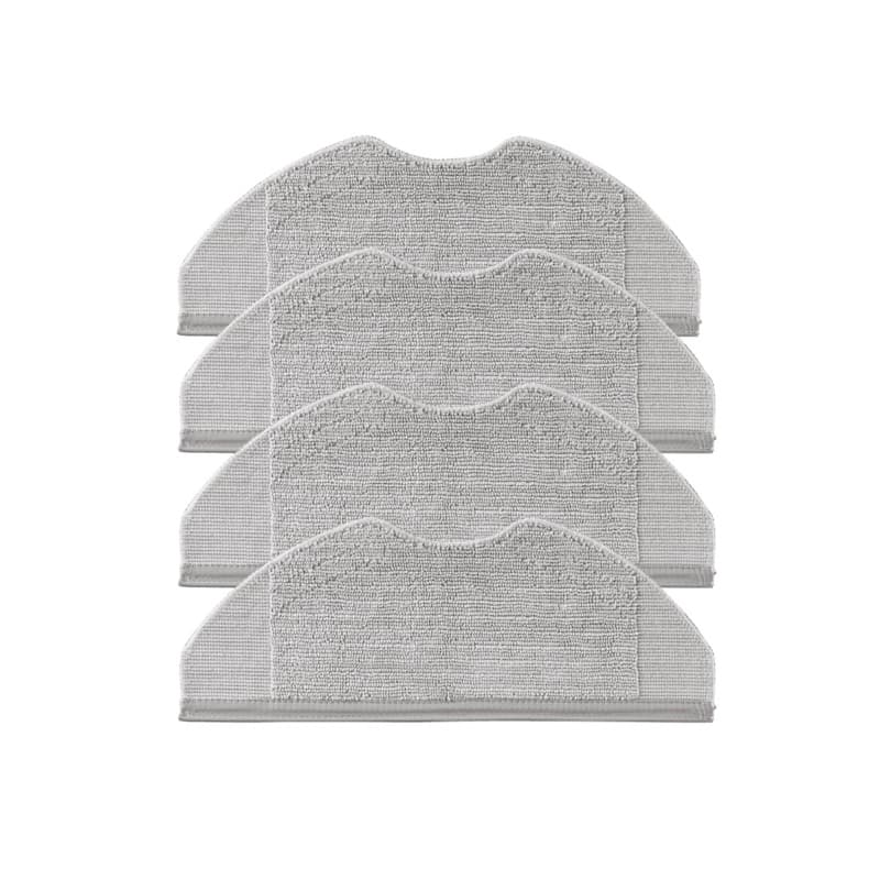 Kit 4 Mop Xiaomi S40c S40 H40 Refil Pano Robô Aspirador Microfibra Lavável Compatível Alta Absorção