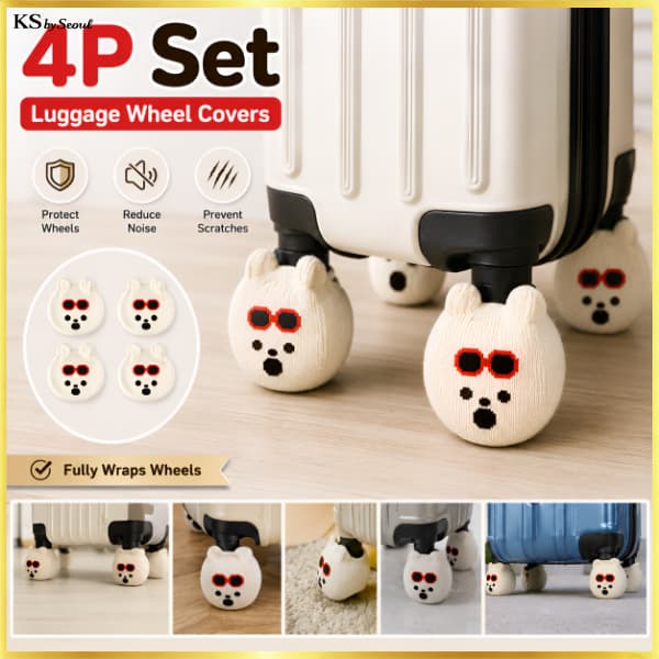 [Daiso Korea] Capas Para Rodas De Transporte (Conjunto De 4 Unidades)