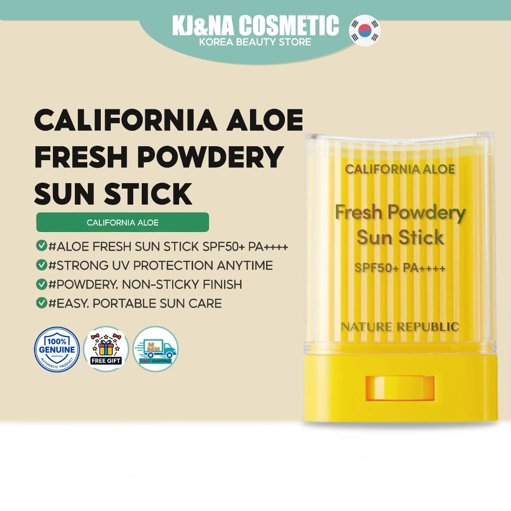 [Nature Republic] Bastão De Sol Em Pó Fresco California Aloe 24g Fps50 + PA +