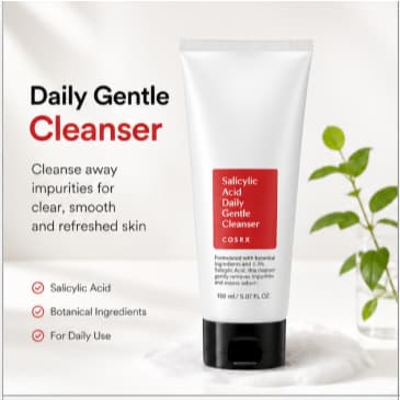 Limpador Facial Diário Suave , Espuma Macia , Sabonete 150ml