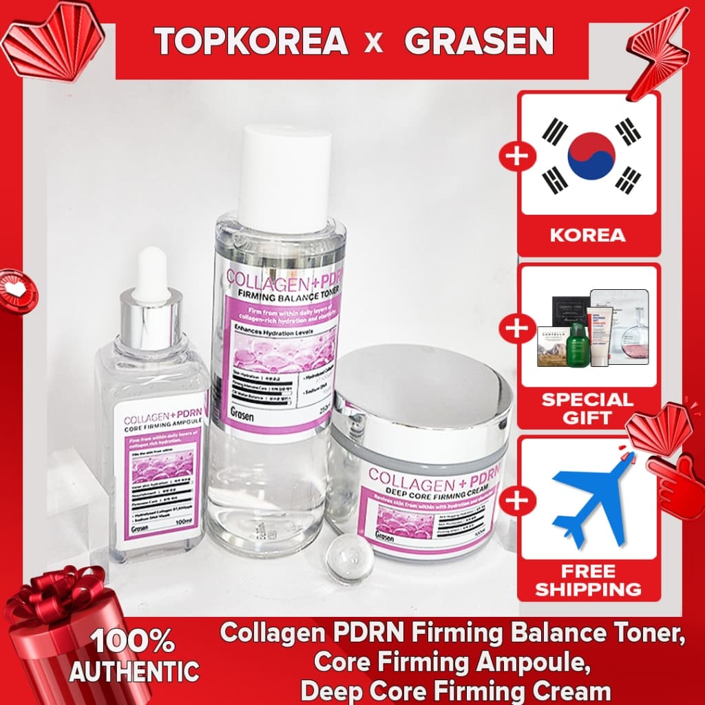 GRASEN Collagen PDRN Firming Balance Toner , Ampola Firmadora De Núcleo , Creme Firmador Profundo TOPKOREA Envio De kroea