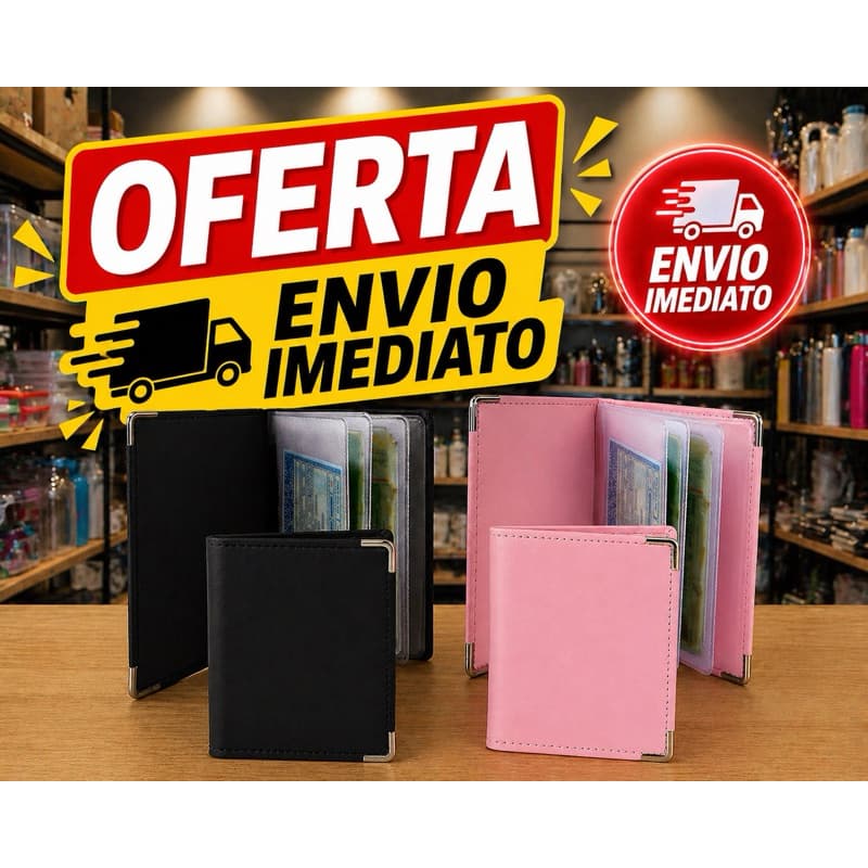 Carteira Porta Documentos corvim Cnh Crlv Feminina Masculino