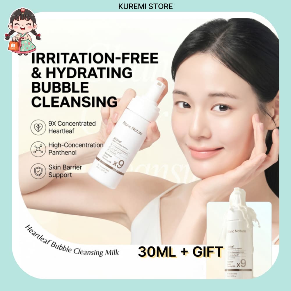 Leite De Limpeza Bubble BlancNature 150ml + 30ml (Presente)-Cuidado Suave Hipoalergênico Para Manchas Pele Sensível