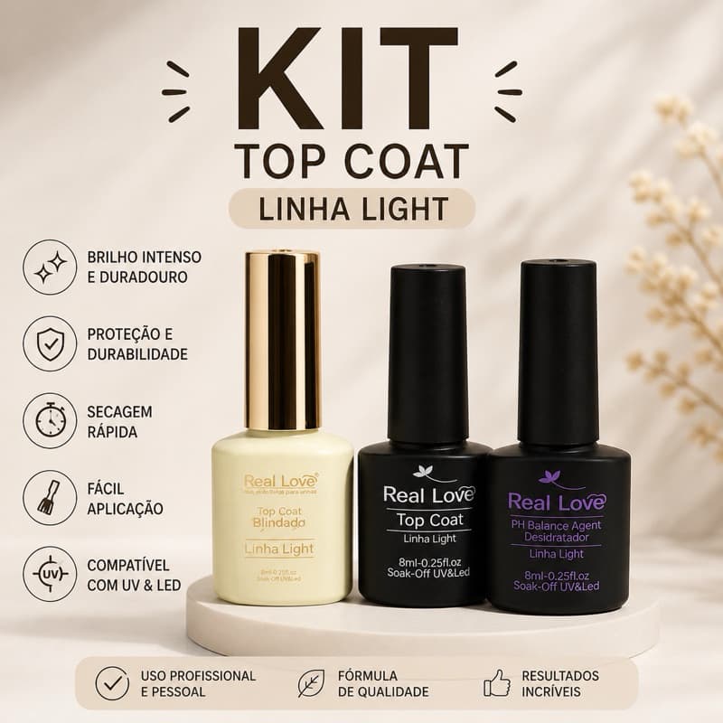 Kit Blindagem E Alongamento De Unha - Real Love