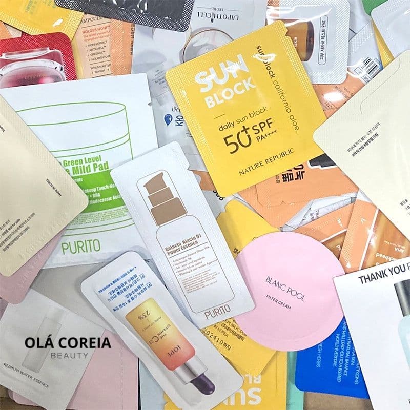 Ola Coreia Beauty – Conjunto De Amostras Aleatórias Para Cuidados Com A Pele Coreana (5EA)