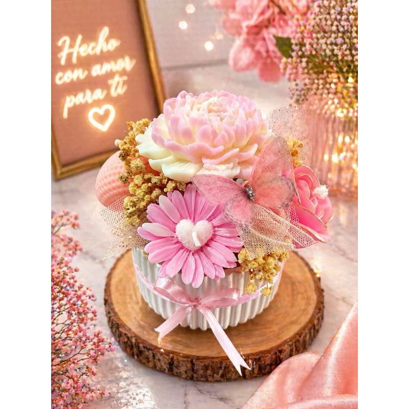 Presente Dia das Mães 💝 Buquê de Velas Aromáticas Artesanais | Lembrancinha Luxo Decorativa