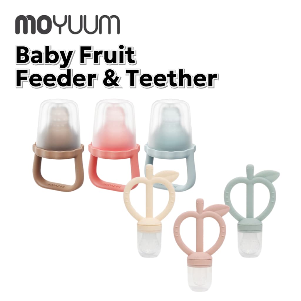 Mordedor Alimentador De Frutas Para Bebês MOYUUM-Maçã Pêssego E Malha De Silicone Pop Fácil