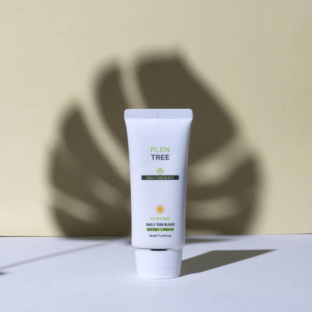 PLENTREE UV Defense Protetor Solar Diário Fps50 + PA + 50ml x 2pcs Coreano