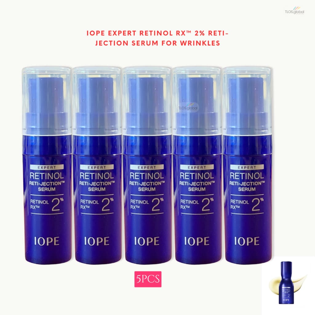 5 Frascos 5ml Ou 2 IOPE Retinol RETI-JECTION SERUM RX 2 %