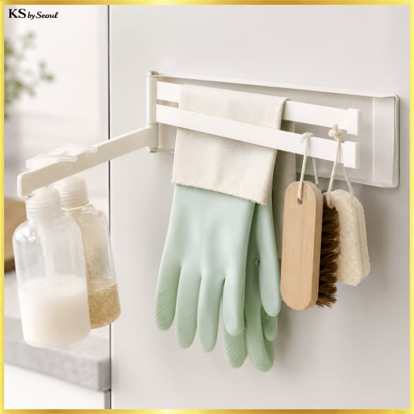 [Daiso Korea] Rack Multifuncional De Aço Magnético De 3 Camadas